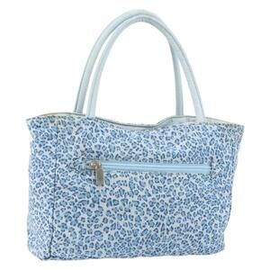BOTTEGA VENETA Hand Bag Nylon Blue Auth 151964